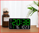 Large Digital Wall Clock Temp Date Week Display Remote Control USB Powered Table Clock Wall-mounted Dual Alarms LED Clocks