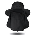 Outdoor Neck Protection Sun Cap Quick Drying Sunshade Hat Fishing Cycling Climbing Men Removable Face Shield Safari Hat Women