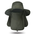 Outdoor Neck Protection Sun Cap Quick Drying Sunshade Hat Fishing Cycling Climbing Men Removable Face Shield Safari Hat Women