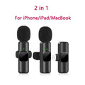 New Wireless Lavalier Microphone Portable Audio Video Recording Mini Microphone for iPhone Android PC Camera Live Gaming Phone