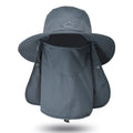 Outdoor Neck Protection Sun Cap Quick Drying Sunshade Hat Fishing Cycling Climbing Men Removable Face Shield Safari Hat Women