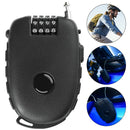 Password Helmet Password Wheel Locking Tool Coded 4 Digit Lock Telescopic Steel Cable Motorbike Combination Padlock Anti-Theft
