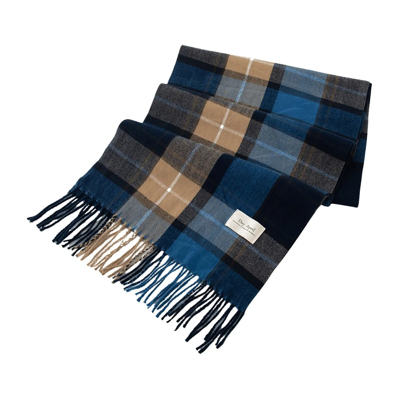 Red Plaid Women Cashmere Scarf Korean Style Fashion Scarf For Women Winter Warmer Hijab Scarves Large Pashmina Shawls Long Wraps