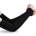 1Pair Ice Silk Sleeve Sunscreen Cuff Arm Sleeves Uv Sun Protect Anti-Slip Summer Men Women Gloves Outdoor Riding Arm Cover