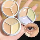 Pure Holding Makeup Three Color Concealer Spot Acne Print Repair Foundation Dark circles are not easy to stick powder