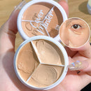 Pure Holding Makeup Three Color Concealer Spot Acne Print Repair Foundation Dark circles are not easy to stick powder