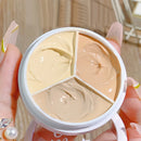 Pure Holding Makeup Three Color Concealer Spot Acne Print Repair Foundation Dark circles are not easy to stick powder