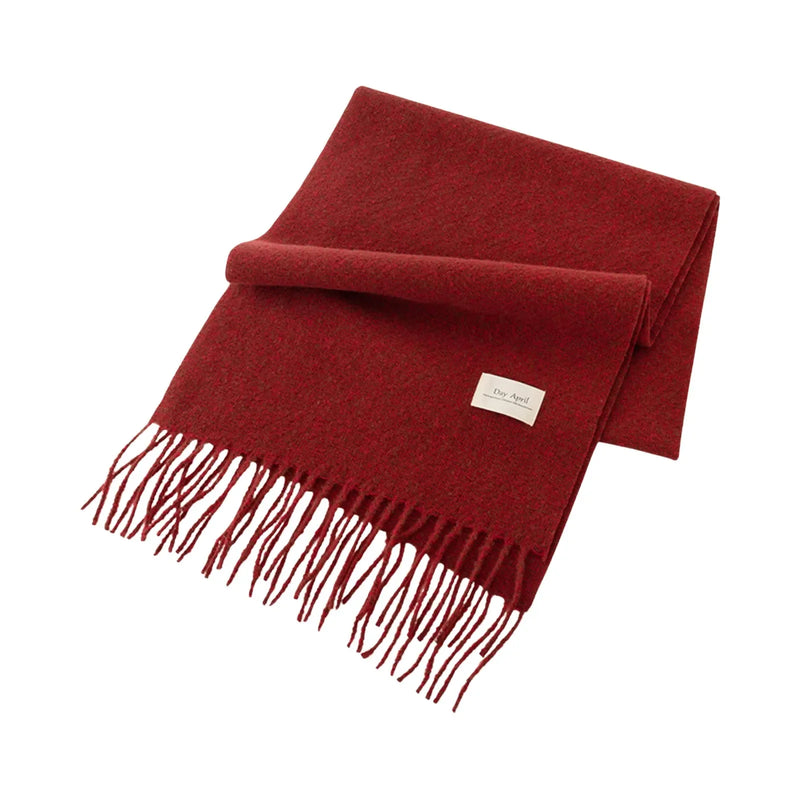 Red Plaid Women Cashmere Scarf Korean Style Fashion Scarf For Women Winter Warmer Hijab Scarves Large Pashmina Shawls Long Wraps