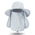 Outdoor Neck Protection Sun Cap Quick Drying Sunshade Hat Fishing Cycling Climbing Men Removable Face Shield Safari Hat Women
