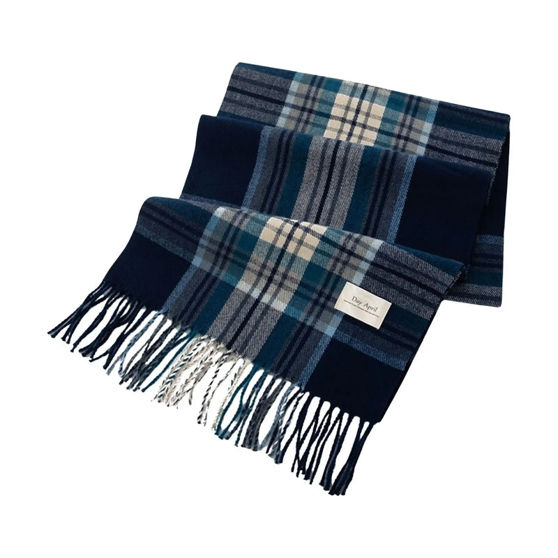 Red Plaid Women Cashmere Scarf Korean Style Fashion Scarf For Women Winter Warmer Hijab Scarves Large Pashmina Shawls Long Wraps