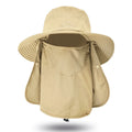 Outdoor Neck Protection Sun Cap Quick Drying Sunshade Hat Fishing Cycling Climbing Men Removable Face Shield Safari Hat Women